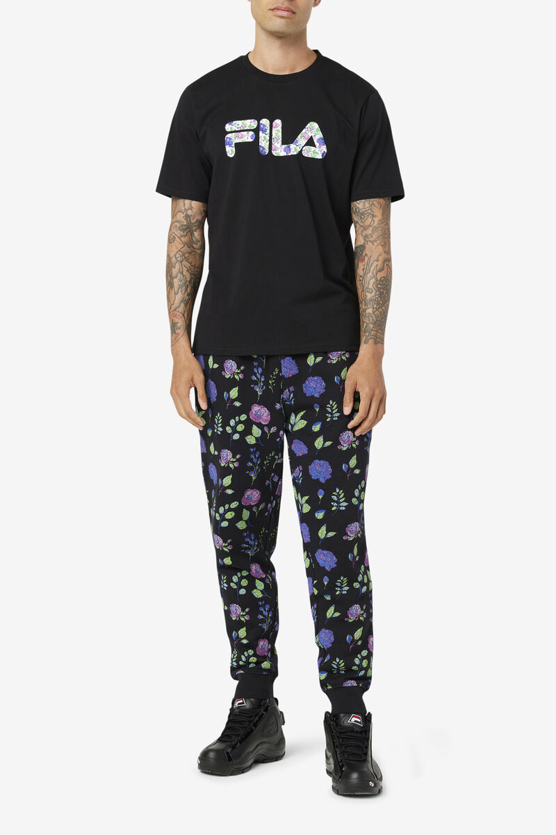 Fila Saranac T-shirt Herr Svarta | ZZYjFaNCmSt