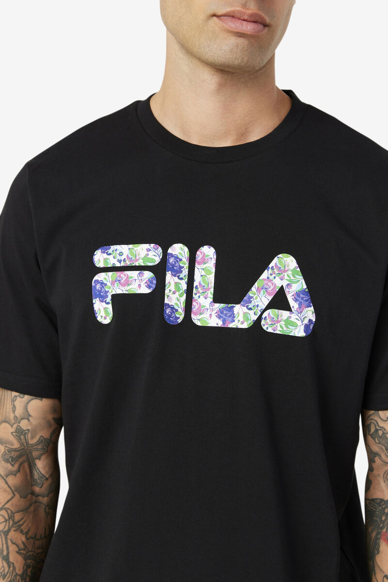 Fila Saranac T-shirt Herr Svarta | ZZYjFaNCmSt