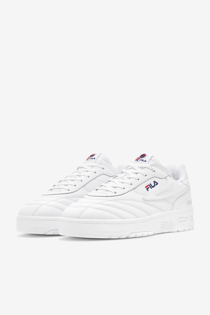 Fila Selecta Tennis Shoe | Fila Sneakers Herr Vita Marinblå Röda | XJnZrDOj1xC