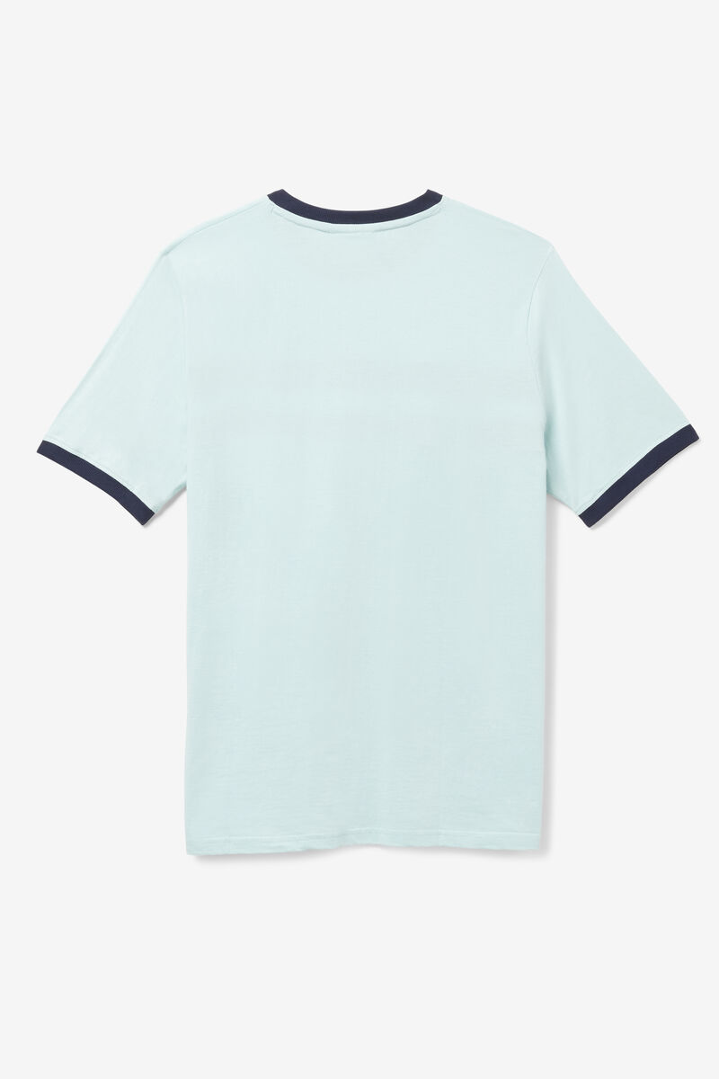 Fila Silver T-shirt Herr Blå Marinblå Vita | iWti15XauOt