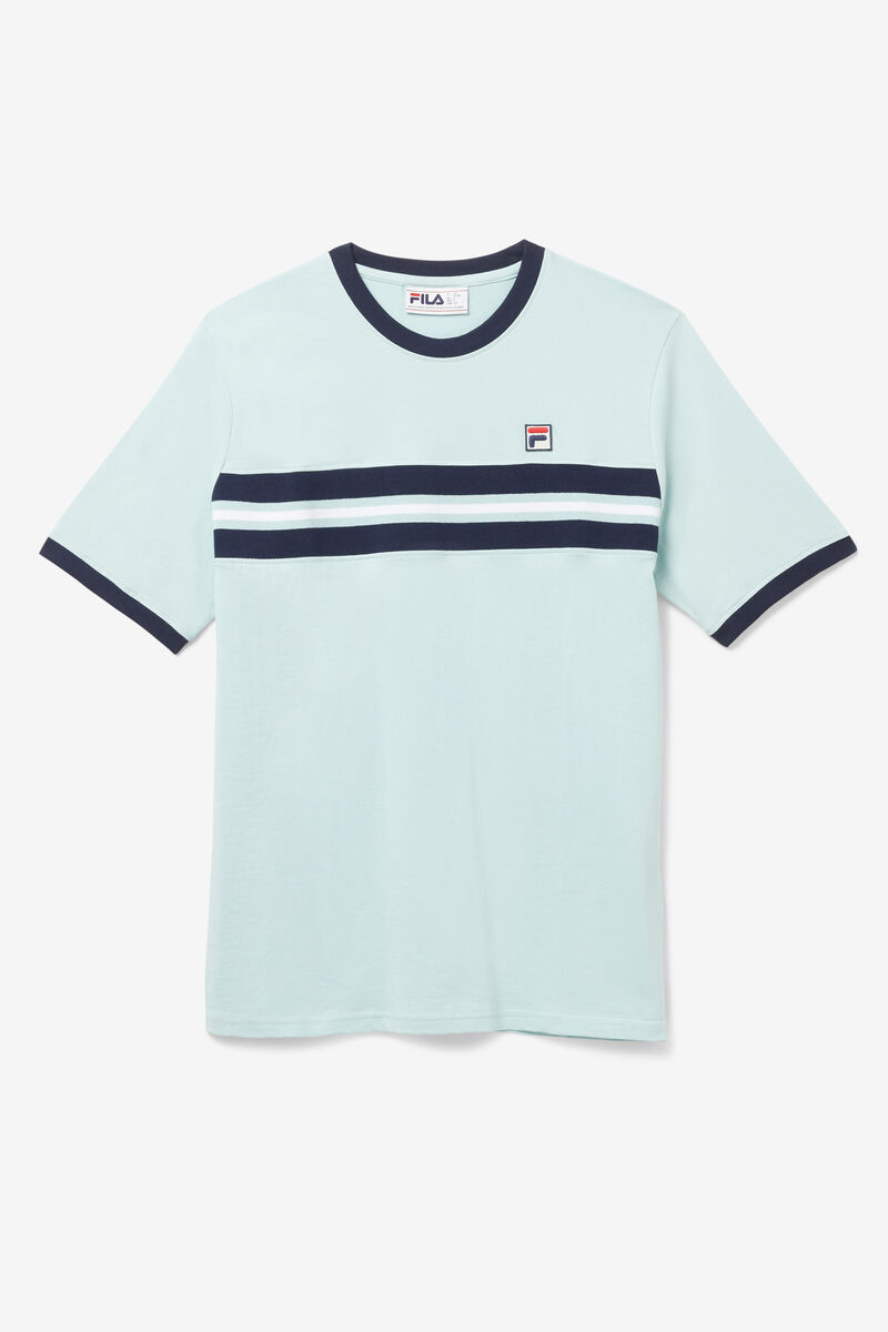 Fila Silver T-shirt Herr Blå Marinblå Vita | iWti15XauOt