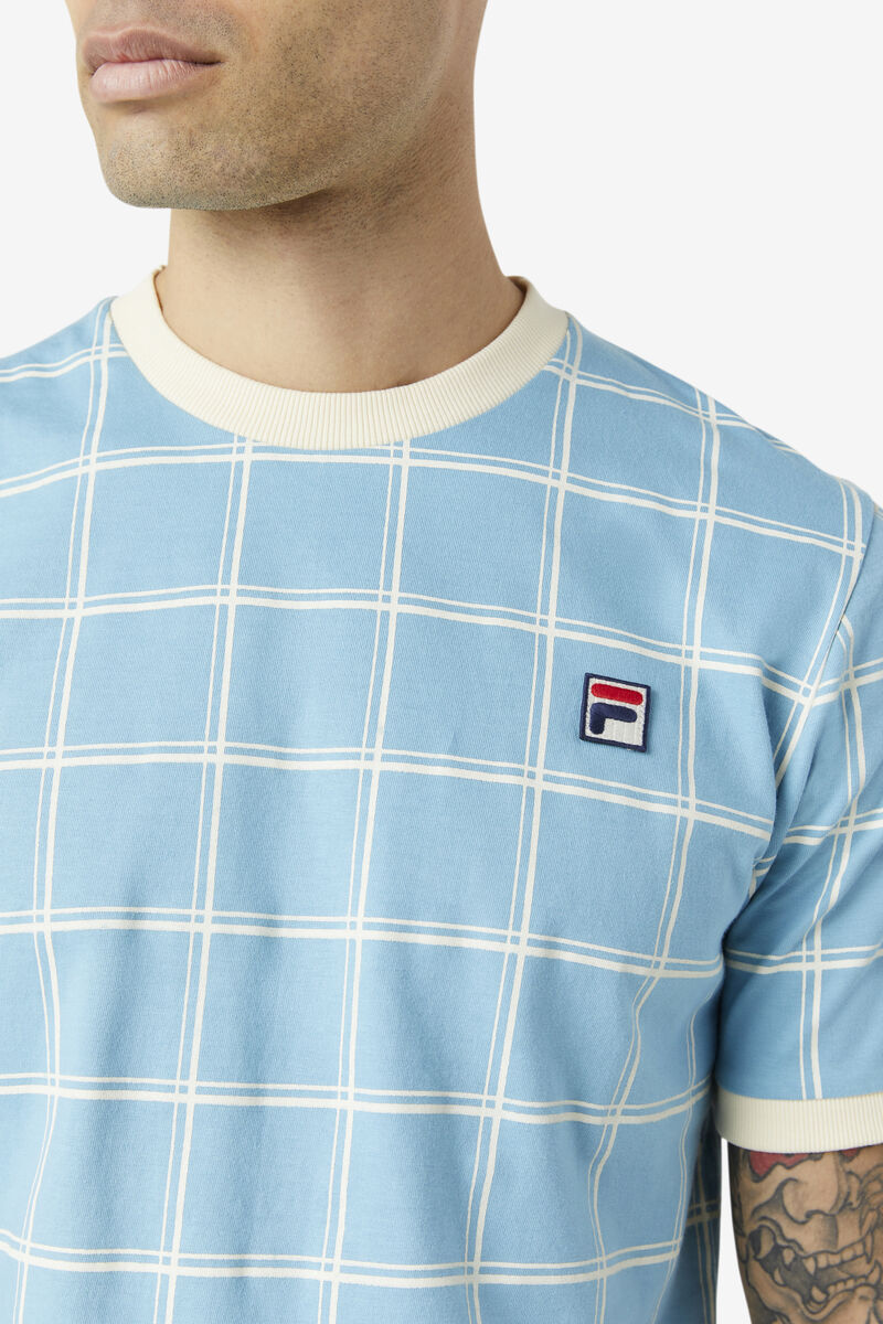 Fila Slate Ringer T-shirt Herr Blå | rvb2d3nInXq