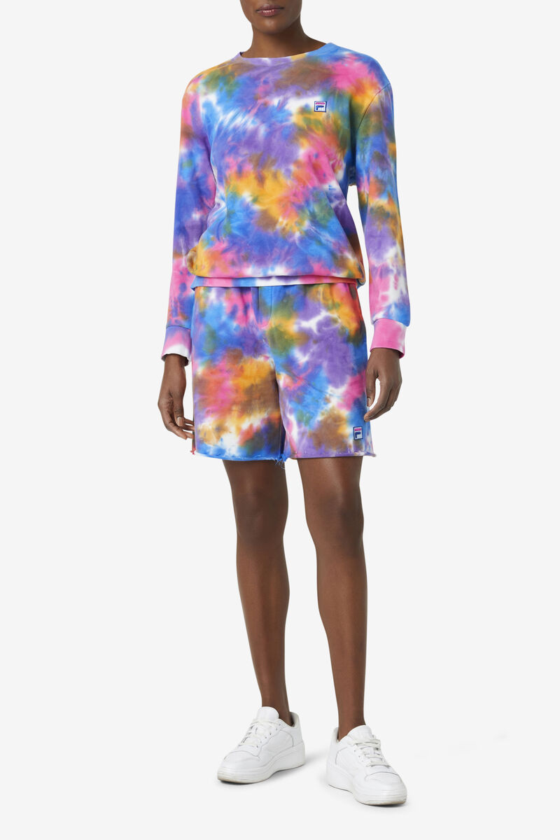 Fila Sloan Tie Dye Shorts Shorts Dam Olika Färger | AEbrqWWWkPg