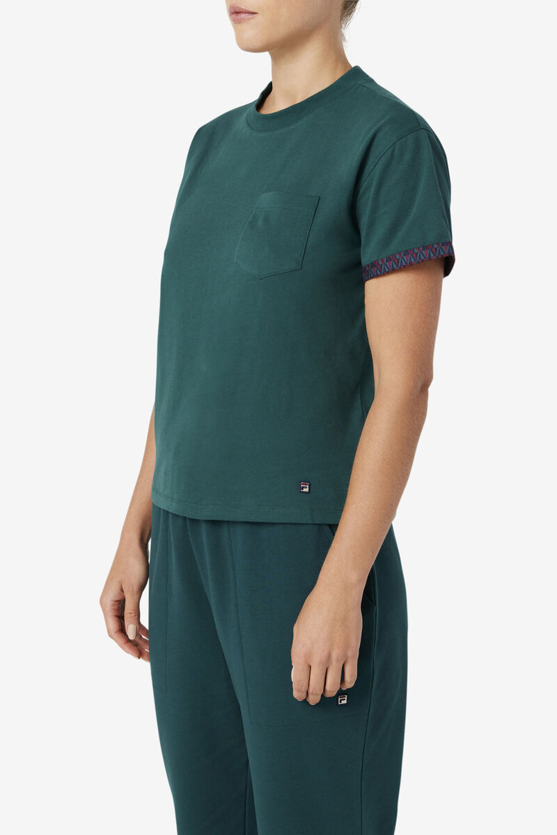 Fila Sloane T-shirt Dam Blå | Me8r2iXD8eS