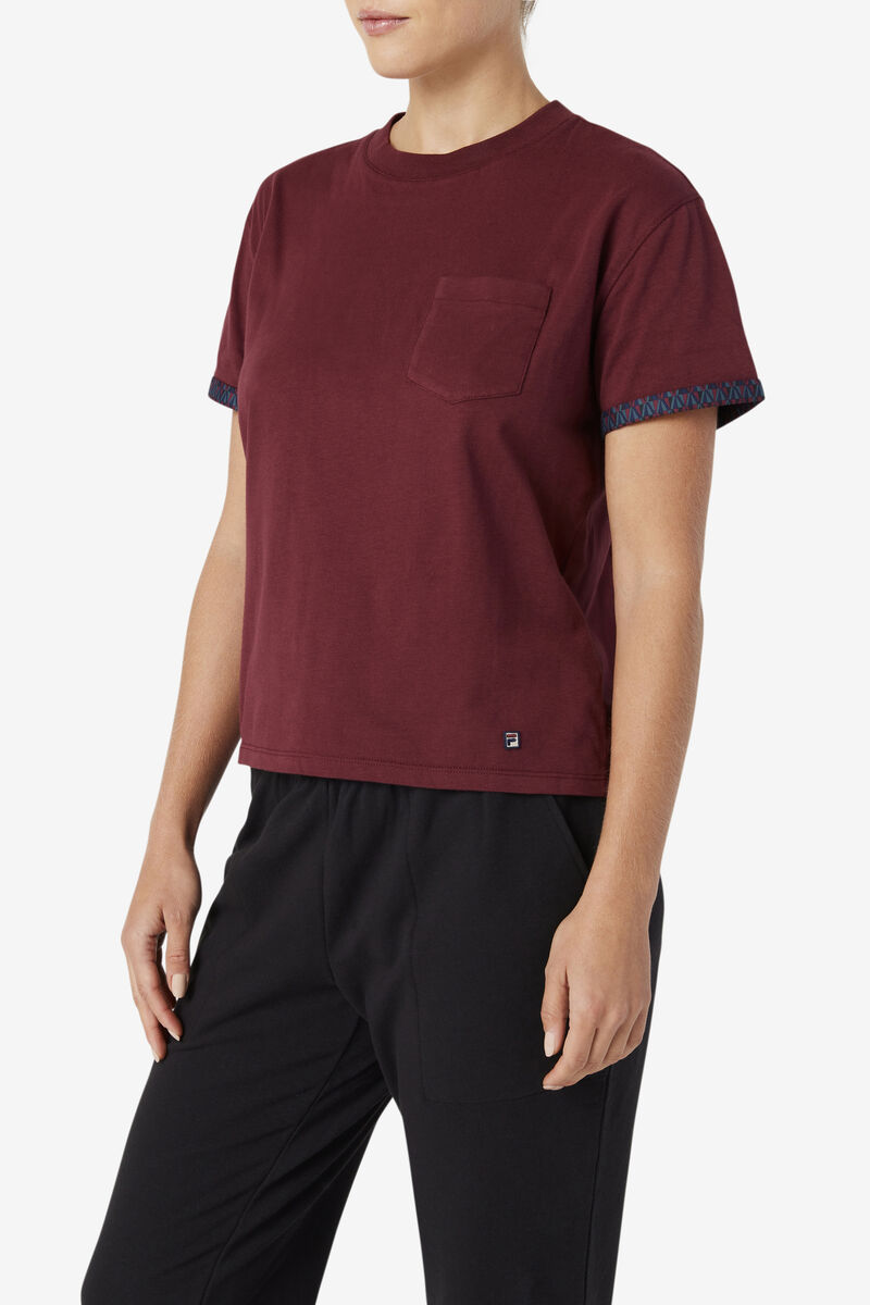 Fila Sloane T-shirt Dam Bruna | tRJi3jGy2fh