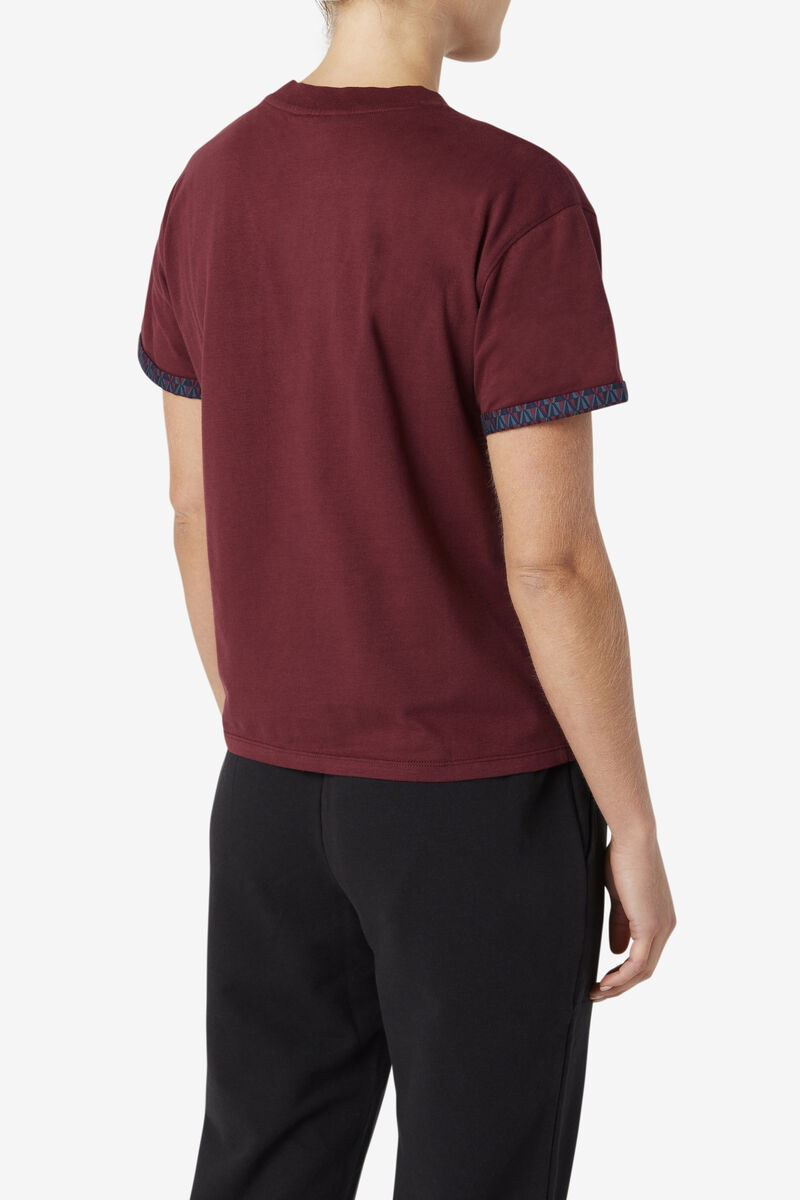 Fila Sloane T-shirt Dam Bruna | tRJi3jGy2fh