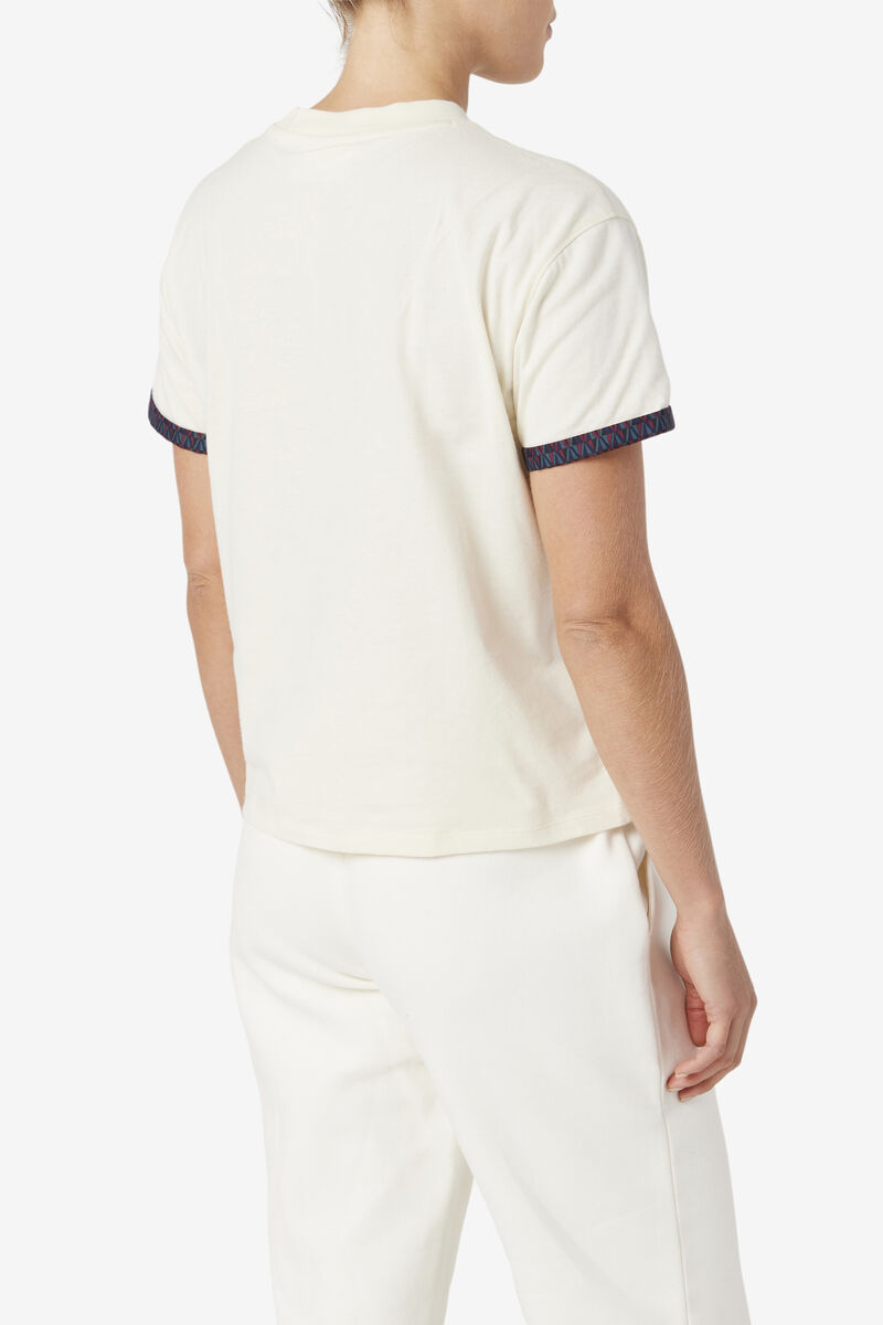 Fila Sloane T-shirt Dam Ljusgula | H92HOKlDz43