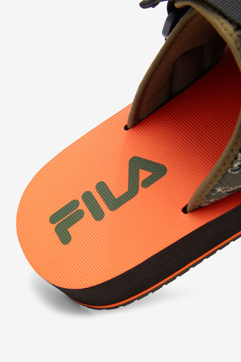 Fila Sol-slide V2 Camo Badtofflor Herr Svarta Olivgröna | 7pf4hEViMPG