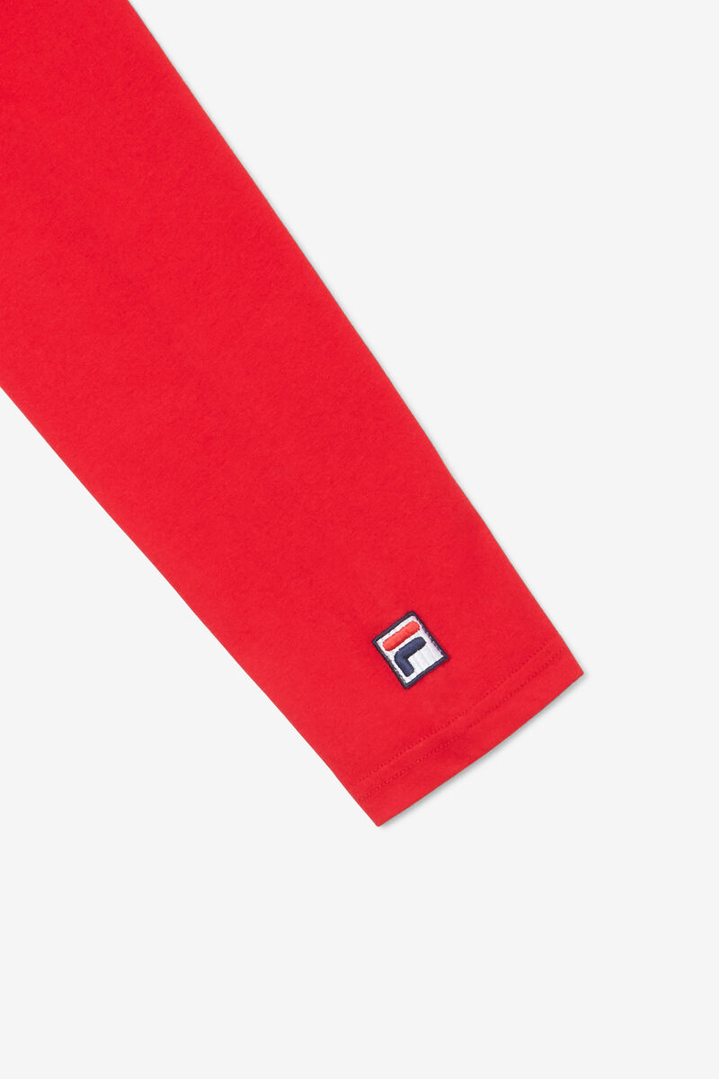 Fila Stacked Logo T-shirt Barn Röda | E62dJl2cAL8