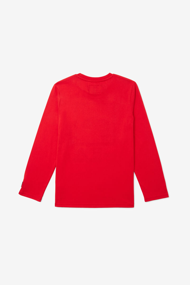 Fila Stacked Logo T-shirt Barn Röda | E62dJl2cAL8