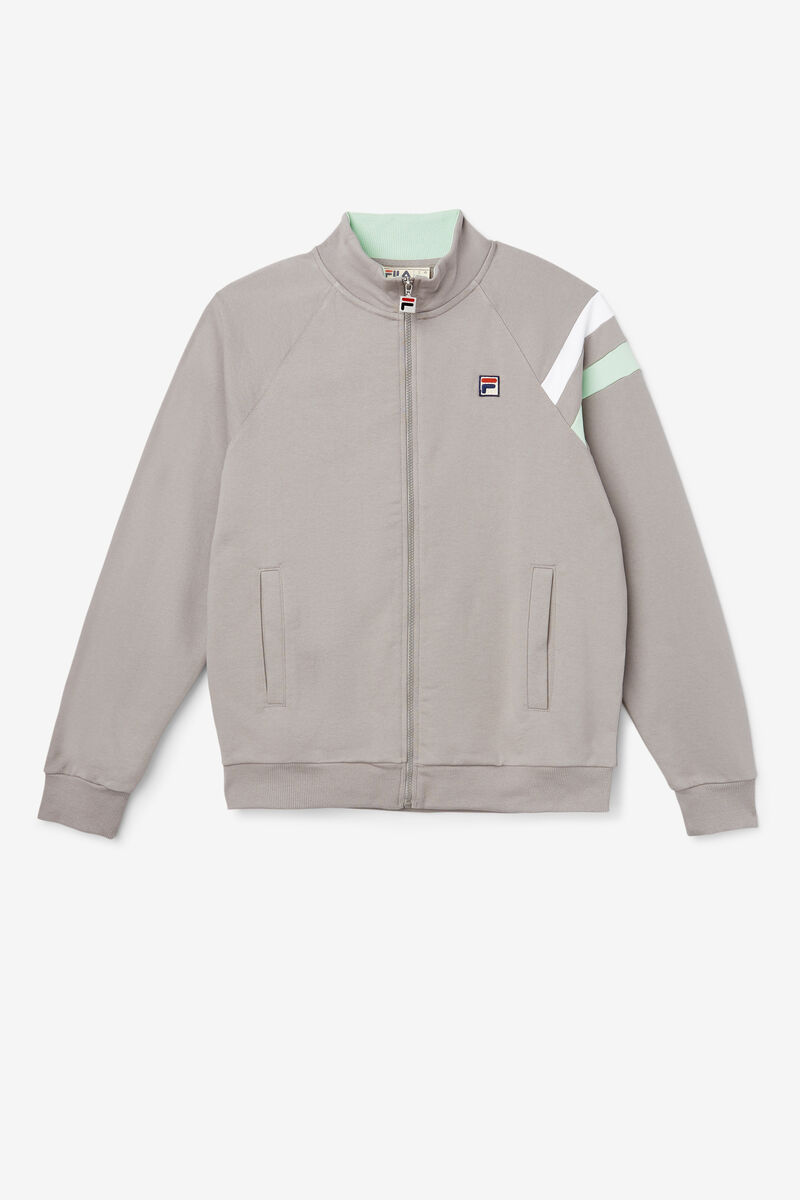 Fila Stance Track Jacket Träningsoverall Herr Vita | 6XAzQ12vxWO