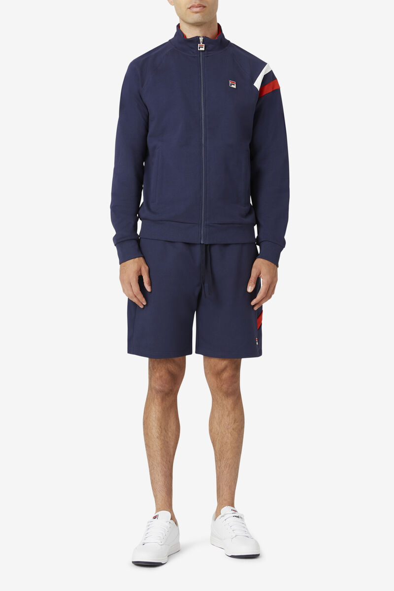 Fila Stance Track Jacket Träningsoverall Herr Marinblå | JWbLzVx5hVN