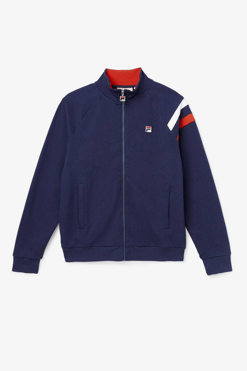 Fila Stance Track Jacket Träningsoverall Herr Marinblå | JWbLzVx5hVN