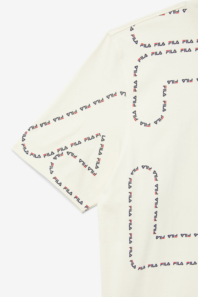 Fila Stevie T-shirt Herr Marinblå Röda | PbO3EqzmakU