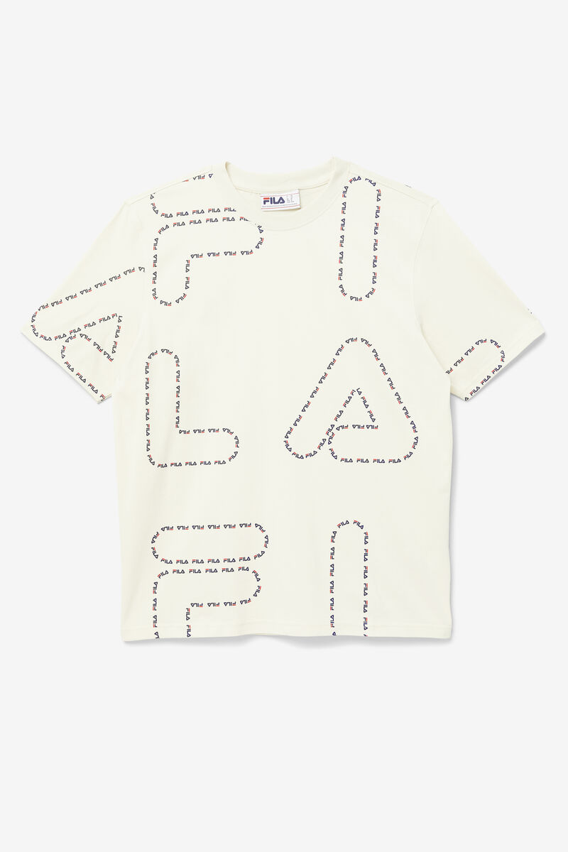 Fila Stevie T-shirt Herr Marinblå Röda | PbO3EqzmakU