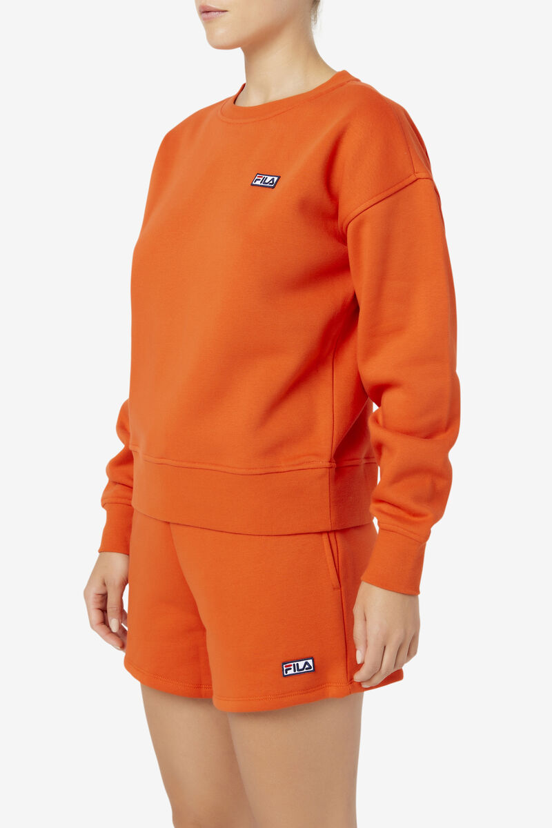 Fila Stina Crew Tröjor Dam Orange | jqFhGBQUhCU