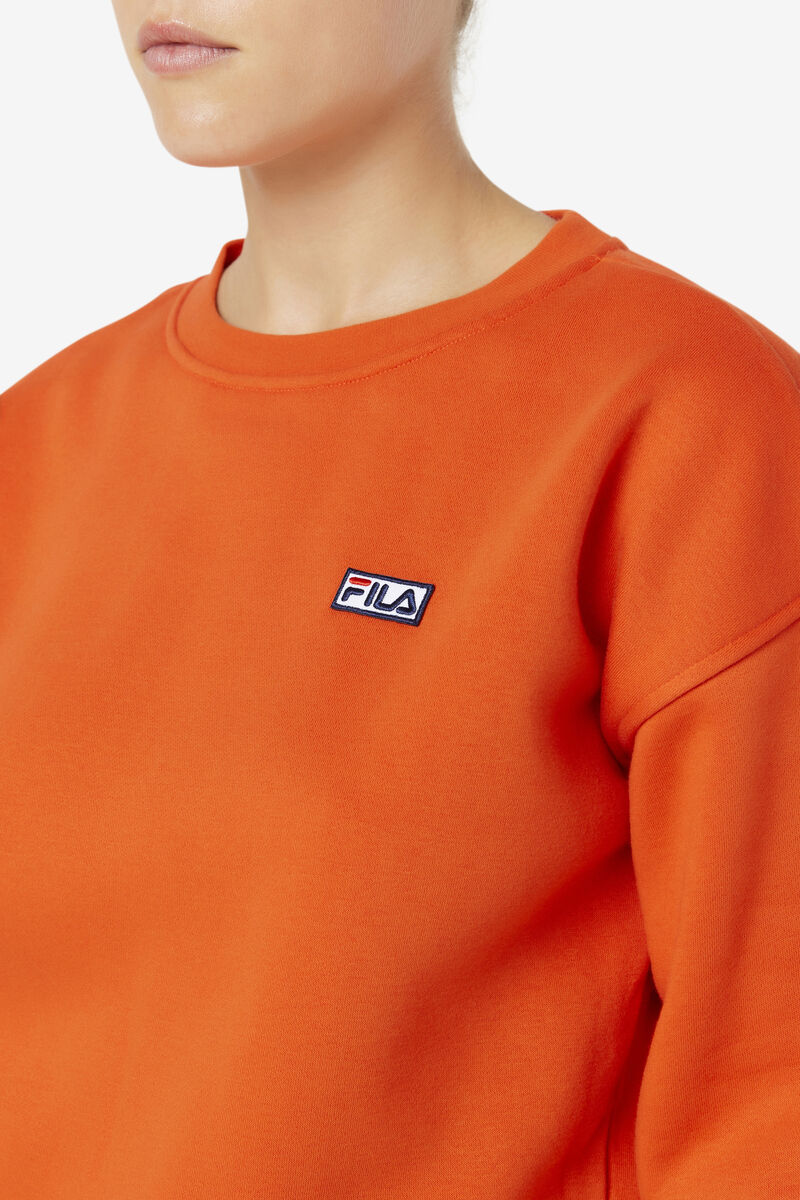 Fila Stina Crew Tröjor Dam Orange | jqFhGBQUhCU