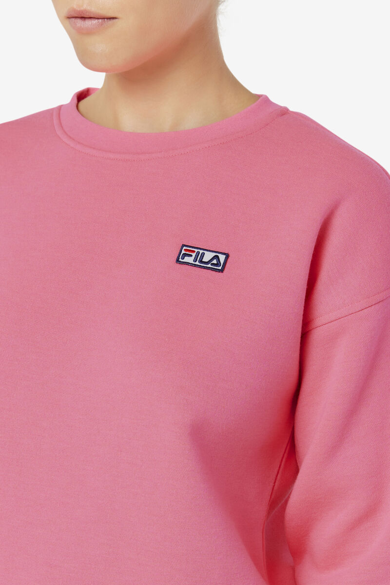 Fila Stina Crew Tröjor Dam Rosa | RWgvQopp8ay
