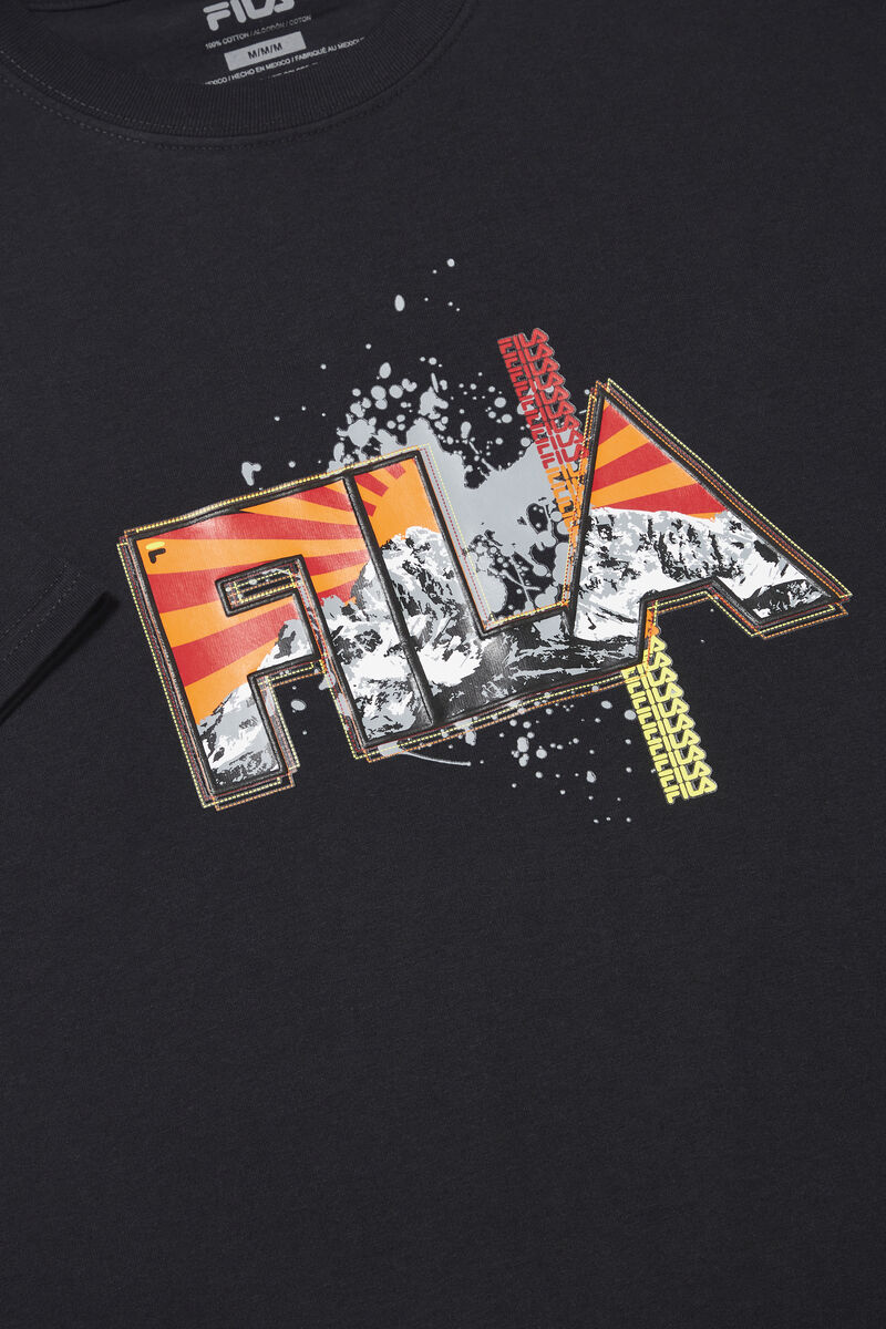 Fila Stitch Mt. T-shirt Herr Svarta | hkvX7Ize3Mh