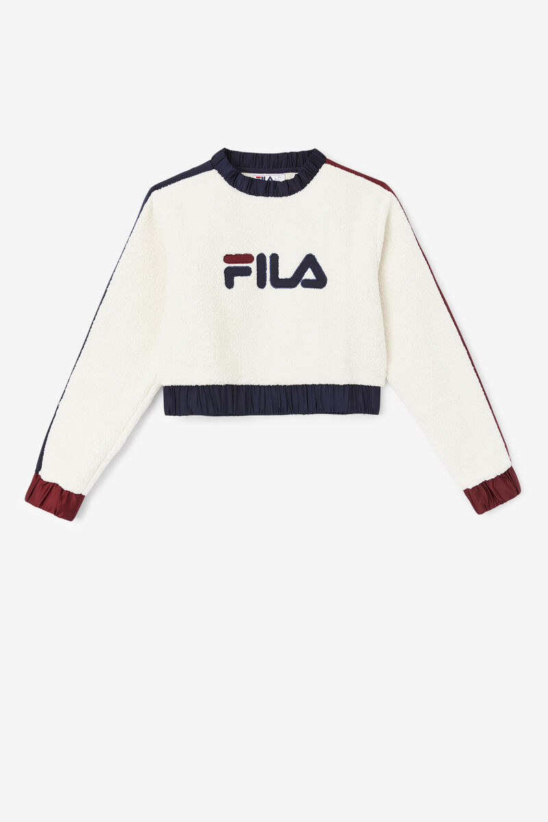 Fila Tabitha Crewneck Tröjor Dam Marinblå Bruna | Y1ExY878zKl