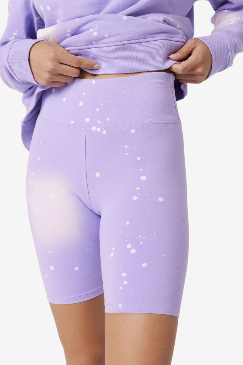 Fila Taima Tie Dye Bike Kort Shorts Dam Lila | RWksKZGTBtV