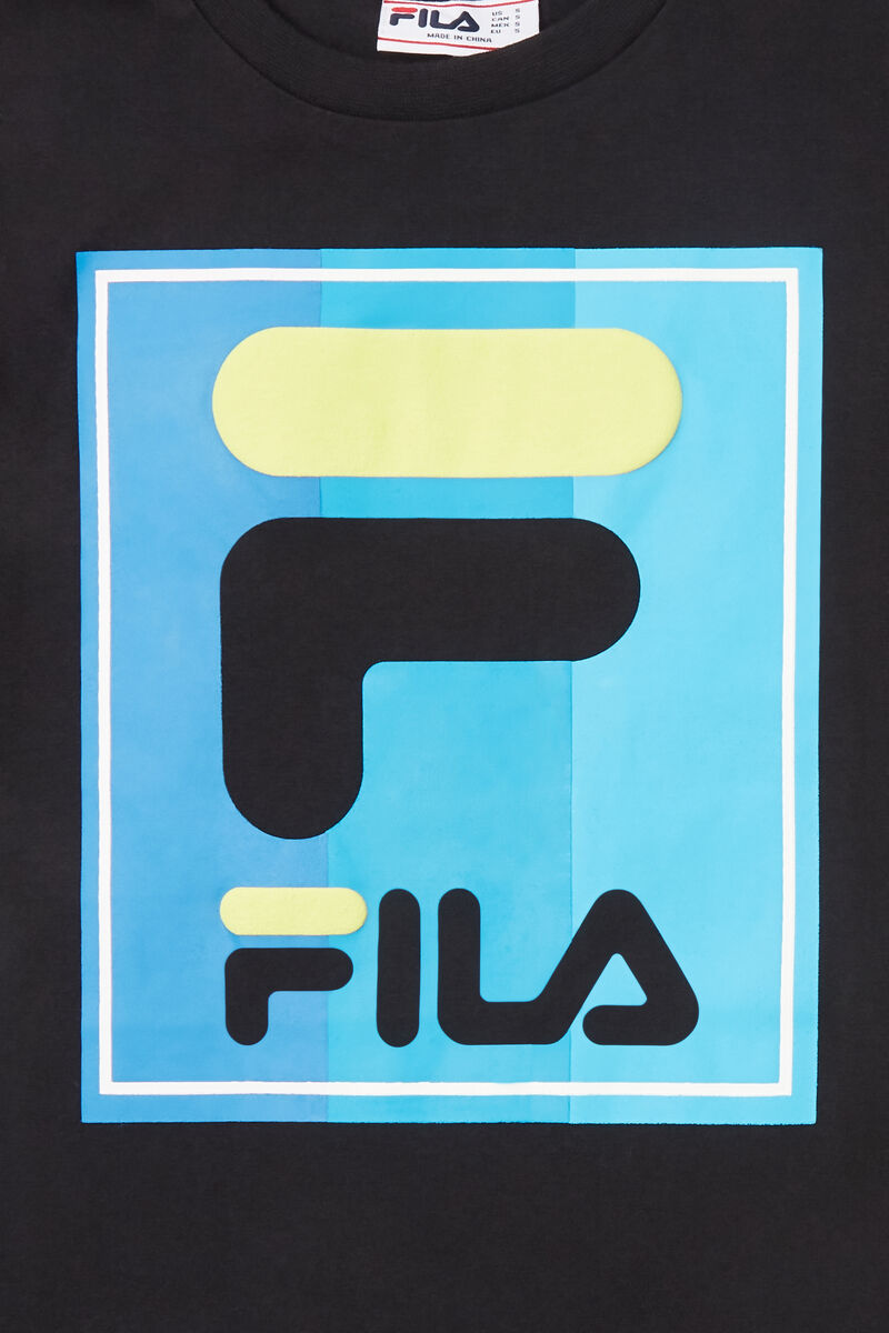 Fila Tavares T-shirt Barn Svarta | YrEcEbwScBi