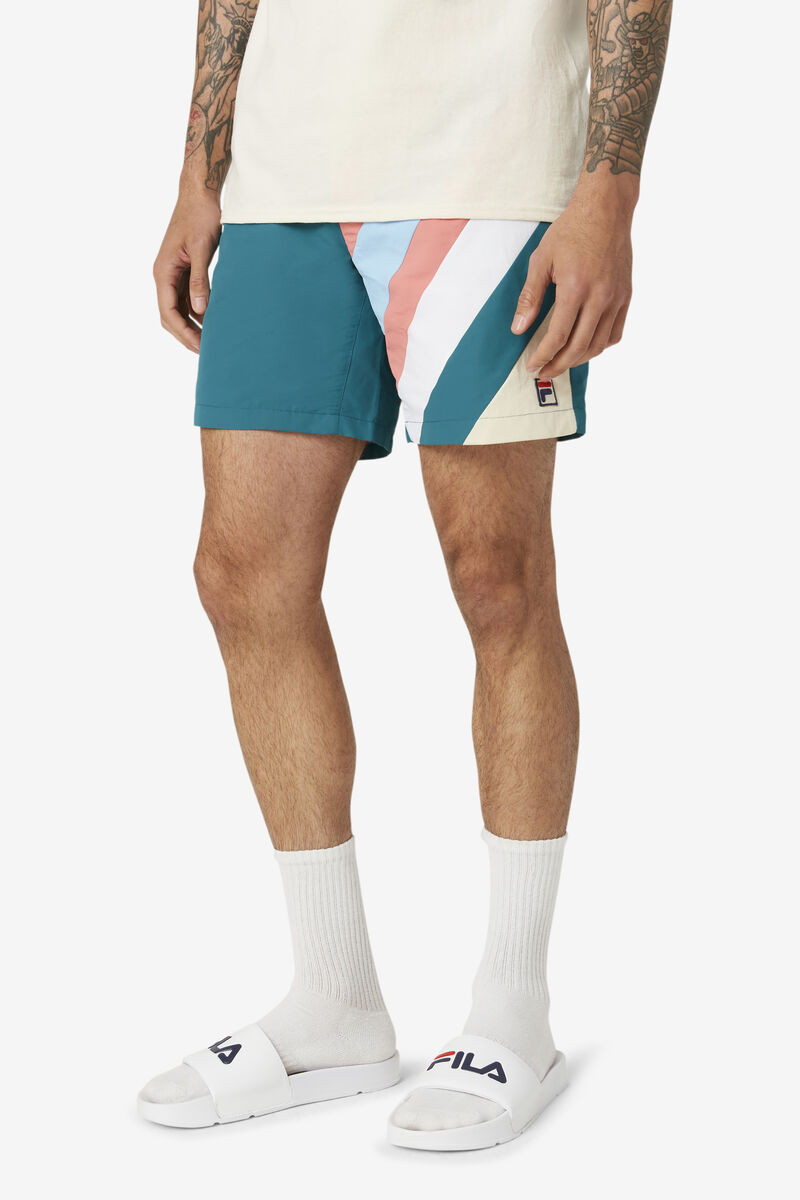 Fila Teller Swim Kort Shorts Herr Blå | MLJyE5mmeVD