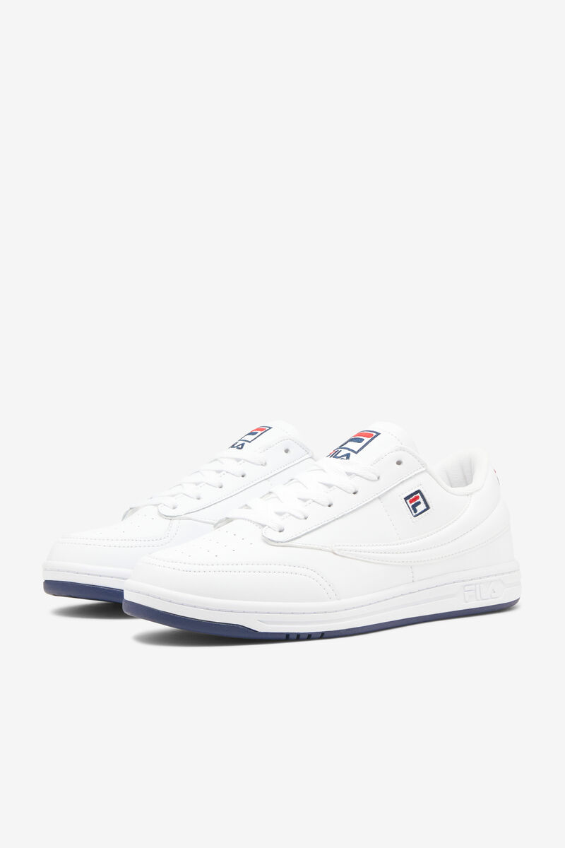 Fila Tennis 88 Low Top Tennis Shoe | Fila Sneakers Herr Vita Marinblå Röda | iRl7SmGH1hx