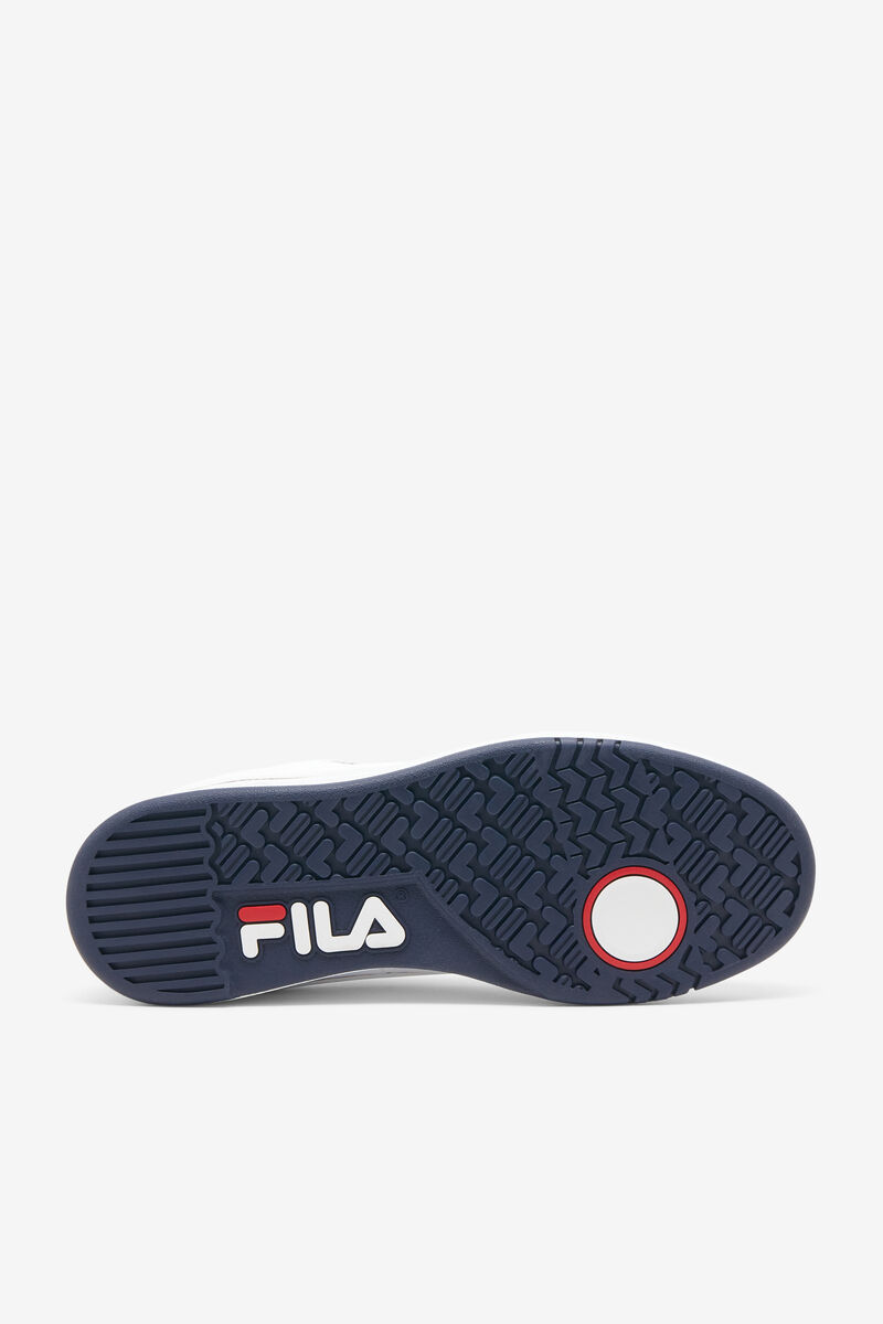 Fila Tennis 88 Low Top Tennis Shoe | Fila Sneakers Herr Vita Marinblå Röda | iRl7SmGH1hx
