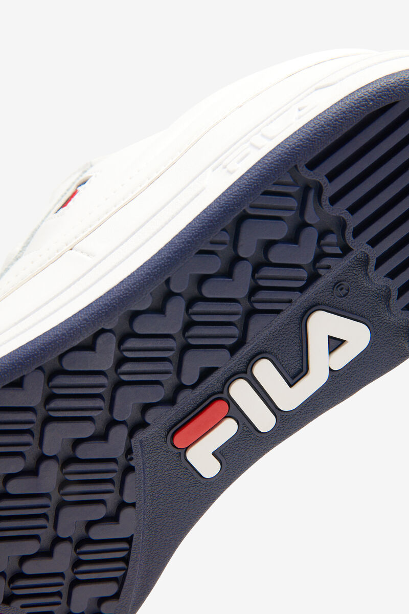 Fila Tennis 88 Low Top Tennis Shoe | Fila Sneakers Herr Vita Marinblå Röda | iRl7SmGH1hx