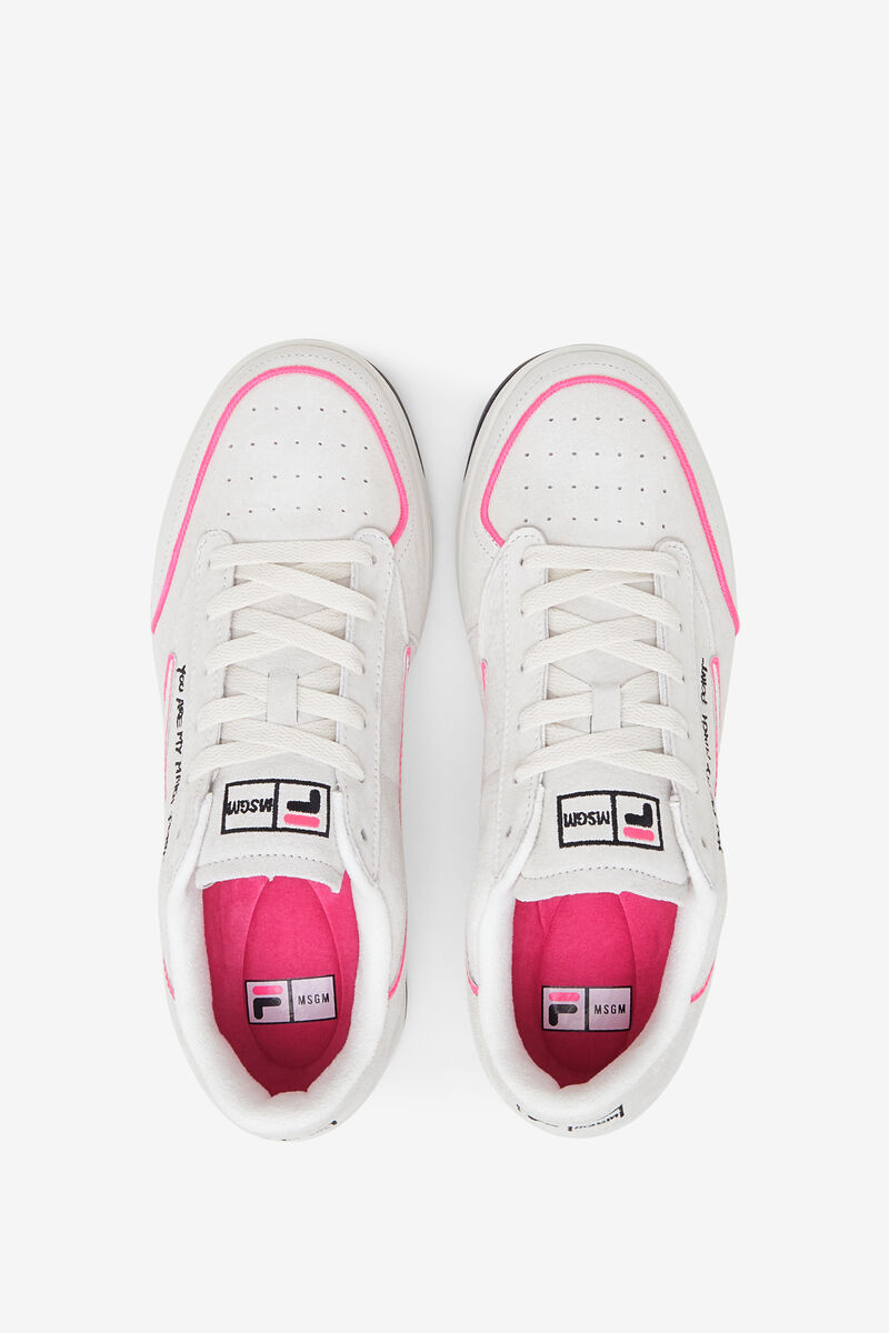 Fila Tennis 88 Premium X Msgm Sneakers Dam Vita Svarta Rosa | PI4DNuhH4od