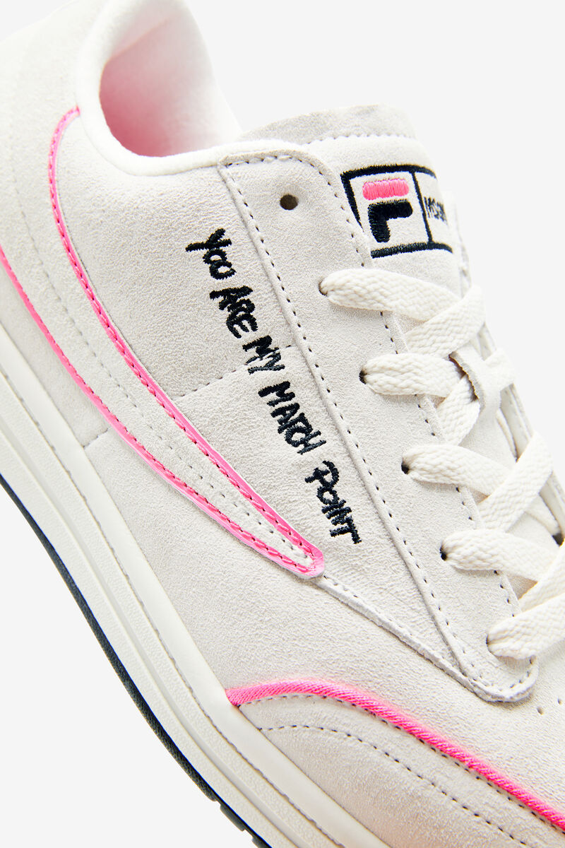 Fila Tennis 88 Premium X Msgm Sneakers Dam Vita Svarta Rosa | PI4DNuhH4od