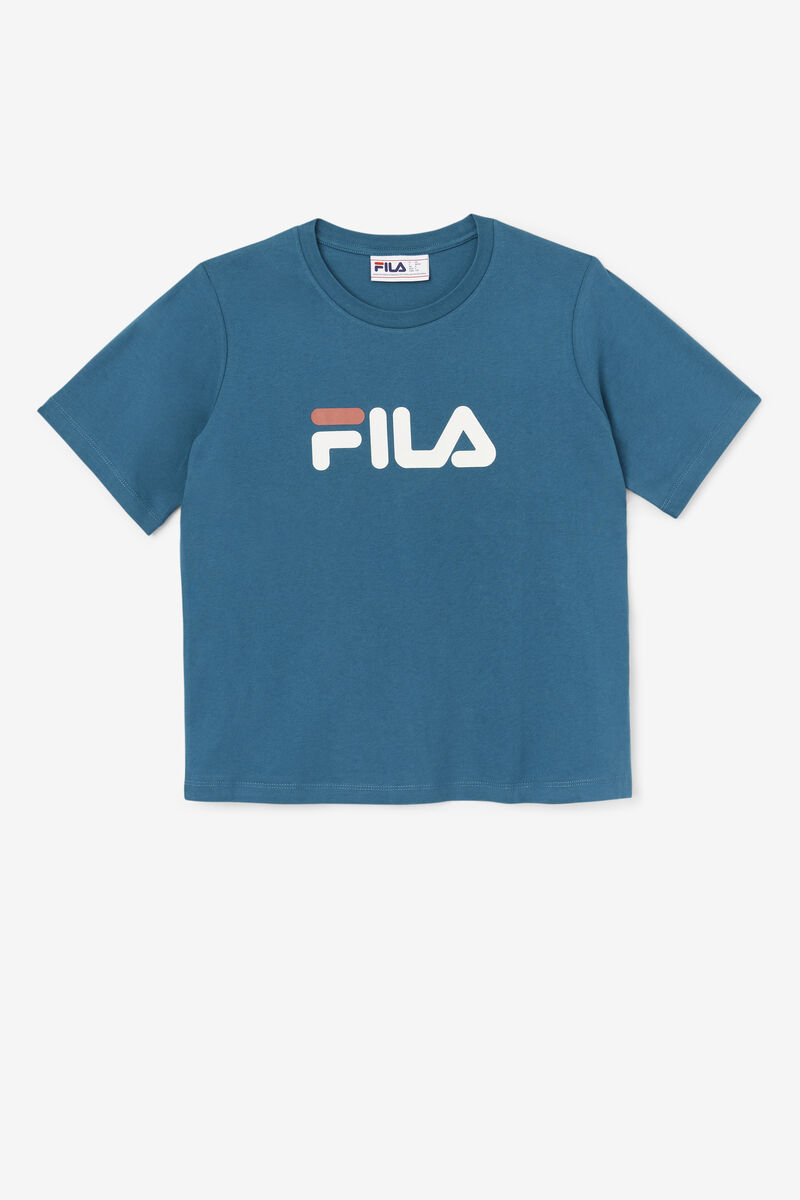 Fila Thea T-shirt Dam Blå Korall | 1bHzUucLRtZ