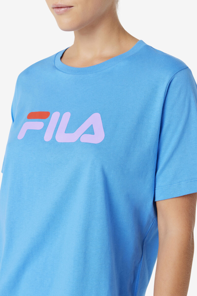 Fila Thea T-shirt Dam Blå | teOndRbpLOo