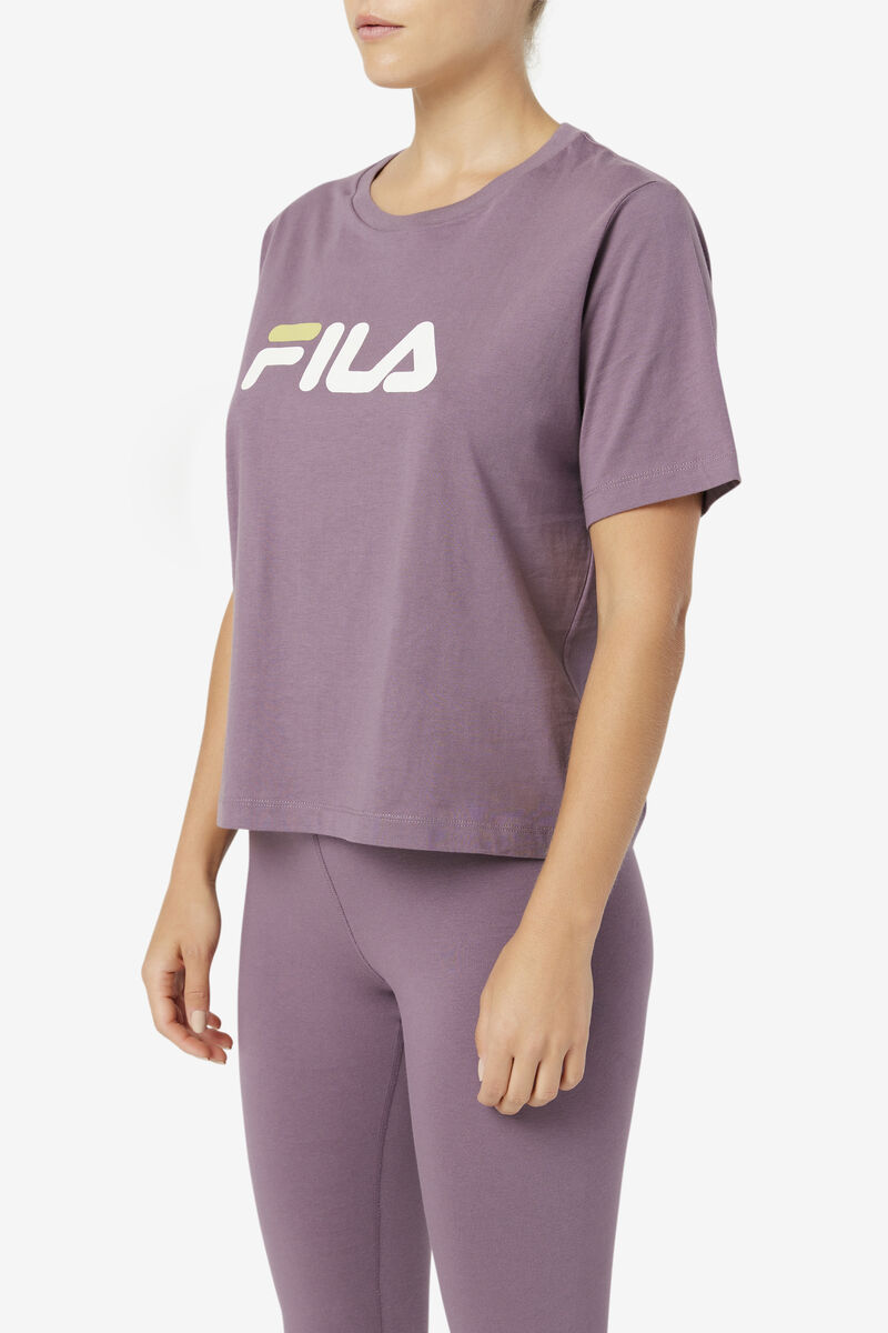 Fila Thea T-shirt Dam Lavendel | U6cbibGXaqr