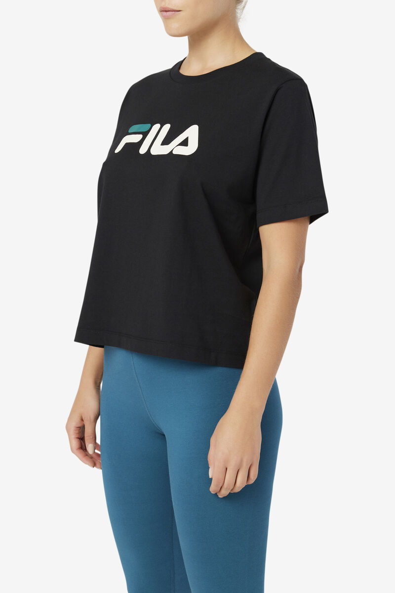 Fila Thea T-shirt Dam Svarta | CunIpIseb1k