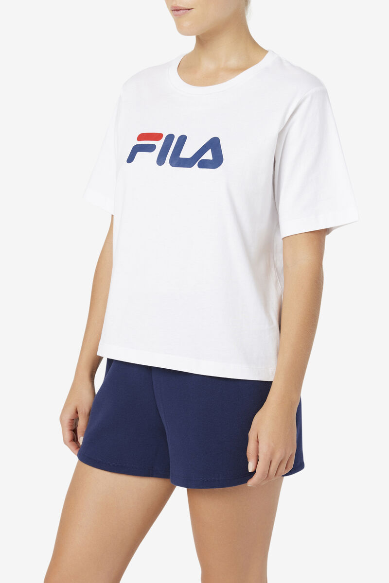 Fila Thea T-shirt Dam Vita | CfAQ4fV3Qh2