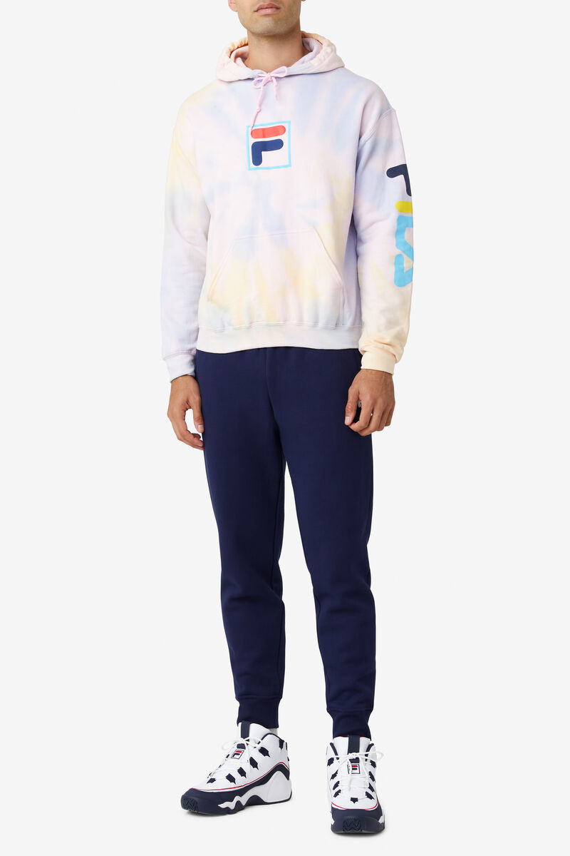 Fila Tie Dye Puff Hoodie Hoodie Herr Olika Färger | MjsaU7CLs8H