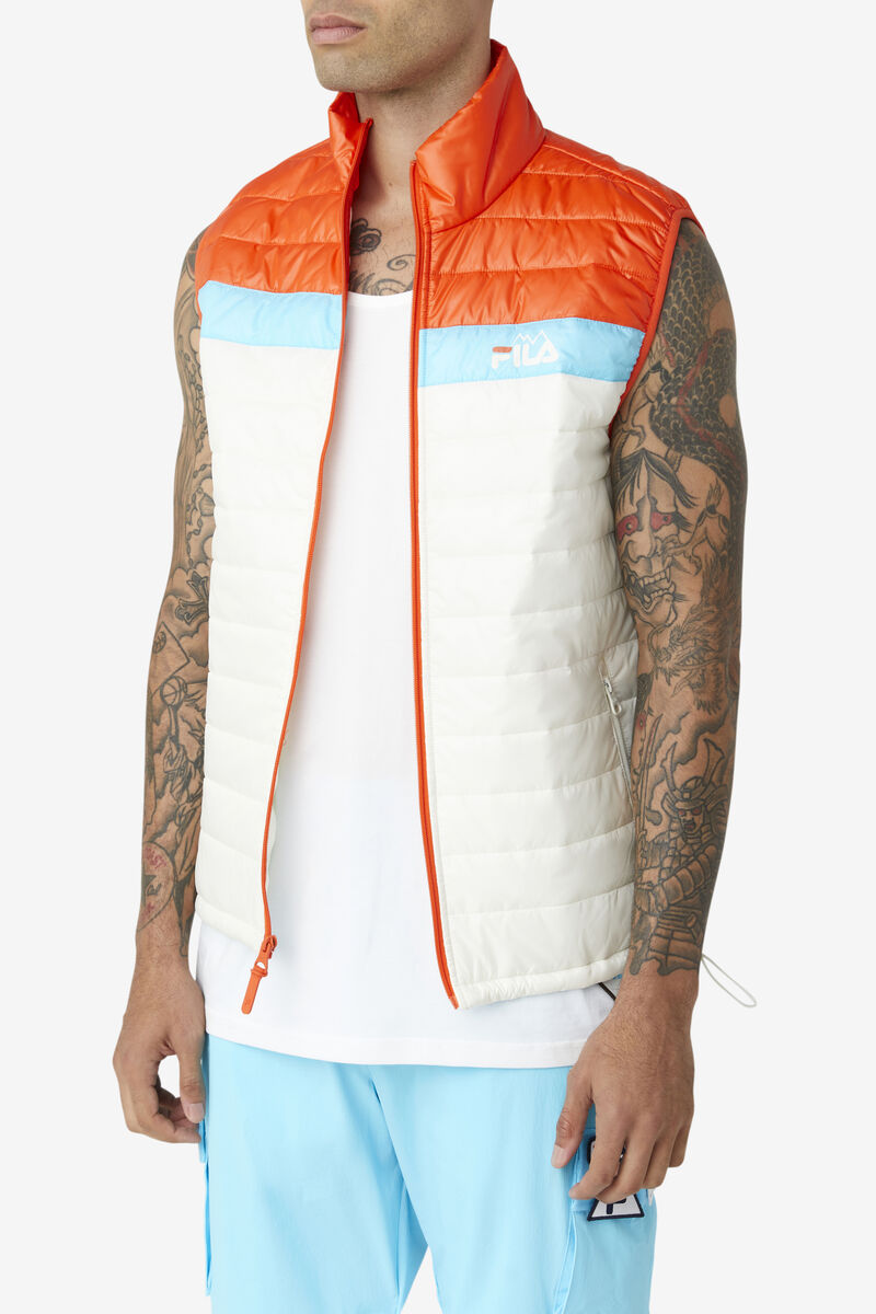 Fila Tri Vest Jacka Herr Orange Blå | d9ASpU66why