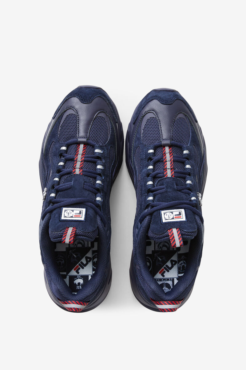 Fila Trigate Navy Mocka Tjock Sneakers X Brooks Brothers | Fila Sneakers Herr Marinblå Marinblå Marinblå | xD44L5RHjnD