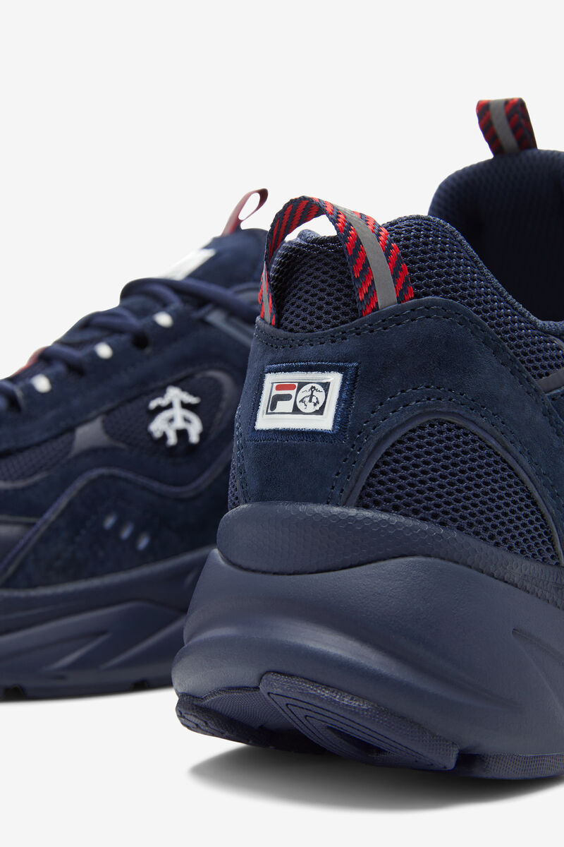 Fila Trigate Navy Mocka Tjock Sneakers X Brooks Brothers | Fila Sneakers Herr Marinblå Marinblå Marinblå | xD44L5RHjnD