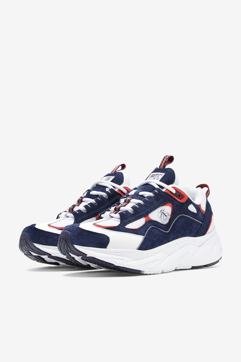 Fila Trigate X Brooks Brothers Sneakers Dam Vita Marinblå Röda | 9t5SQ94VlD2