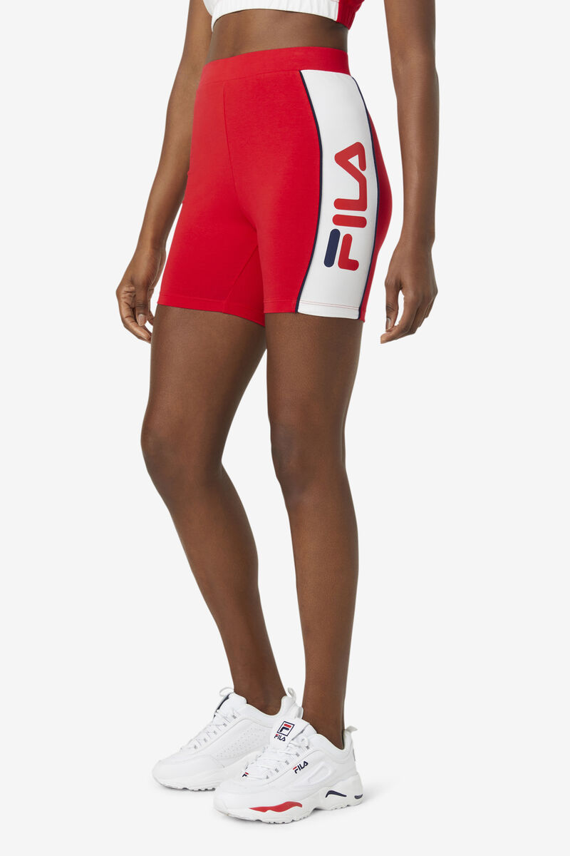Fila Trina Bike Kort Leggings Dam Röda Vita Marinblå | 5bHbDJ2gLxi