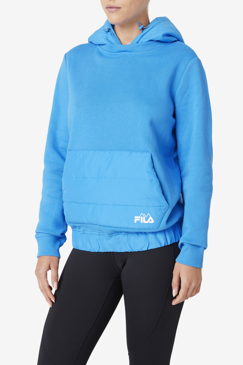 Fila Trinity Hoodie Tröjor Dam Blå | lAzAuKS3NTx