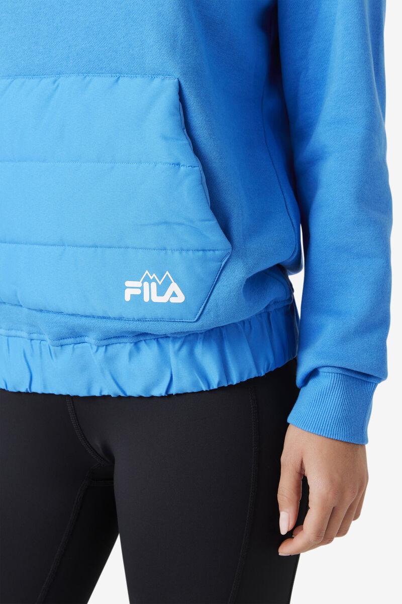 Fila Trinity Hoodie Tröjor Dam Blå | lAzAuKS3NTx