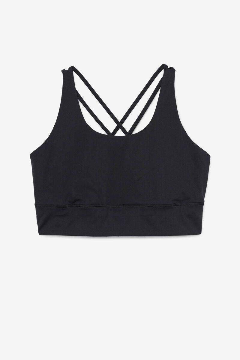 Fila Uplift Cross Back Bra Top Sport Bh Dam Svarta | 24pDJzZeNp4