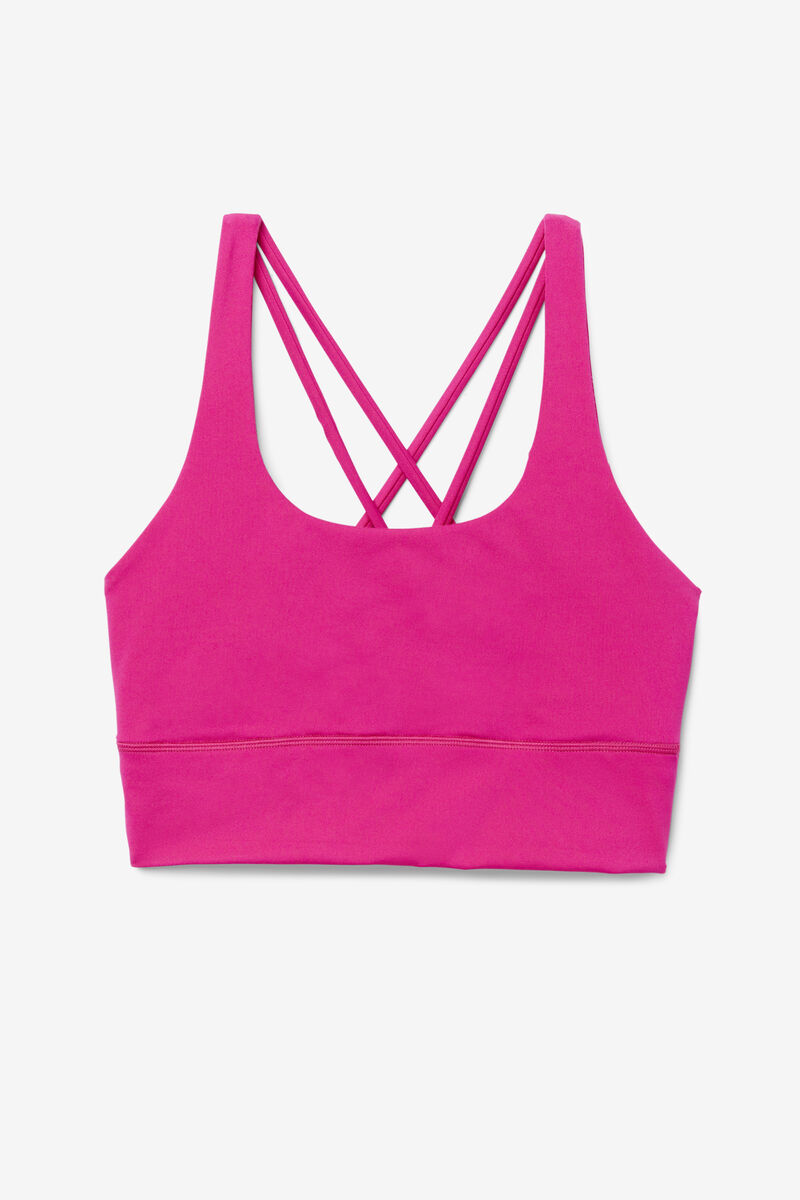 Fila Uplift Cross Back Bra Top Sport Bh Dam Ljusrosa | TWwrM5ls1Jy