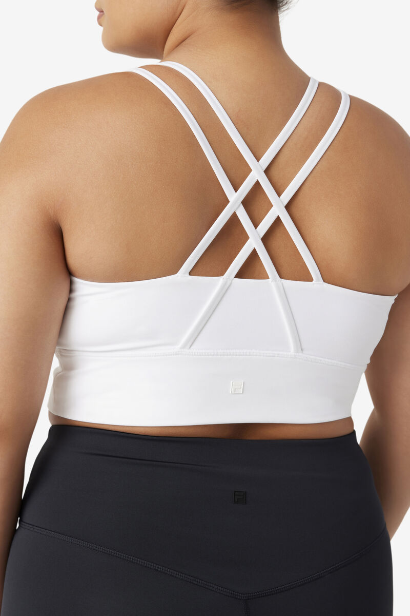 Fila Uplift Cross Back Bra Top Sport Bh Dam Vita | tBjoh9s3c6o
