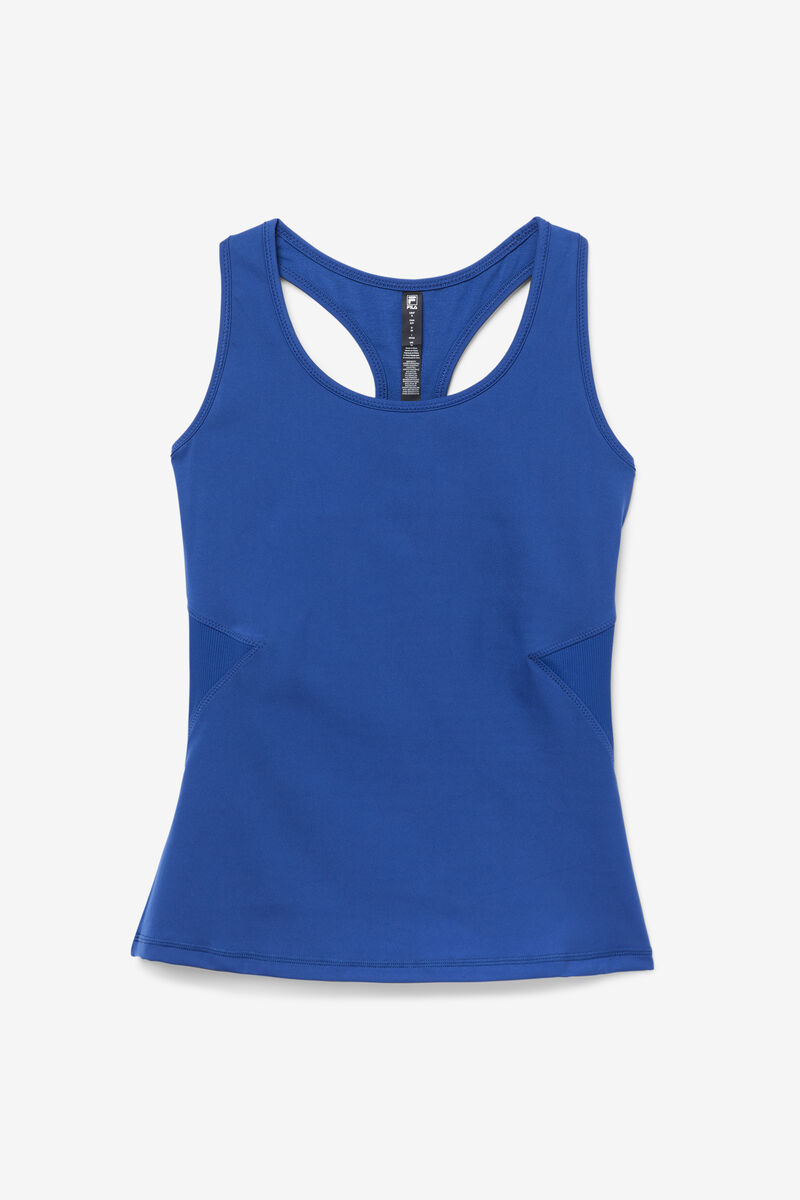 Fila Uplift Open Racerback Tank Top Sport Bh Dam Marinblå Svarta | 4QasmWRoR5t