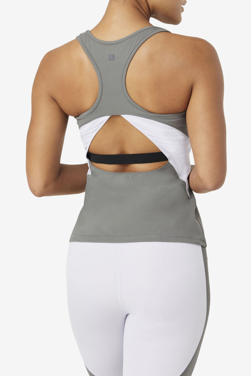 Fila Uplift Open Racerback Tank Top Sport Bh Dam Lavendel Blå | FeosD8Ja4UF